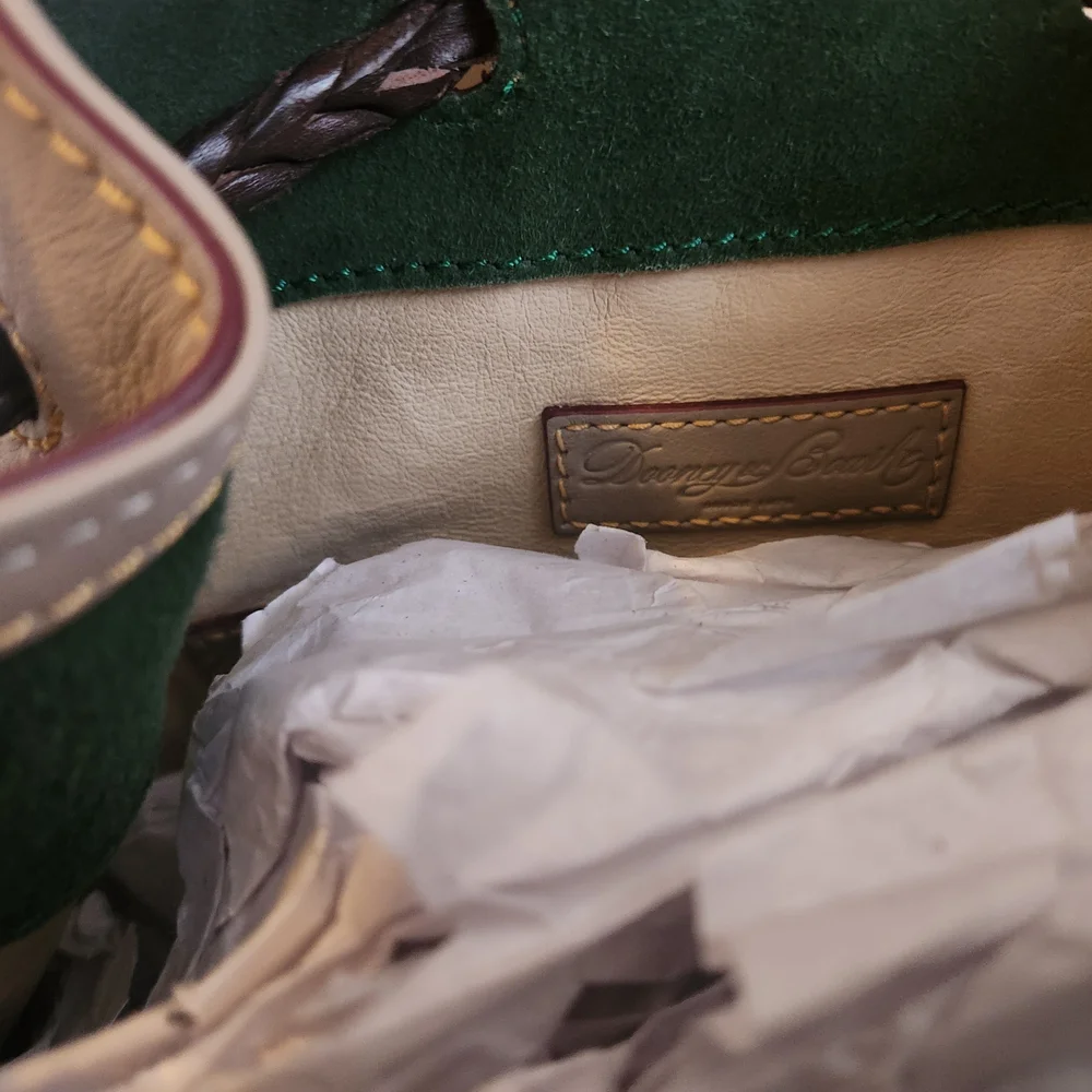 NWT Dooney & Bourke Hattie Drawstring Florentine Leather Bucket Bag Wallet - Picture 8 of 15